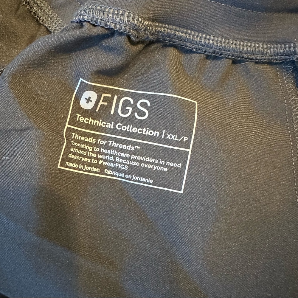 Figs Black Zamora Jogger Scrub Pants size XXL Petite 2XL XXL/P - Picture 4 of 5